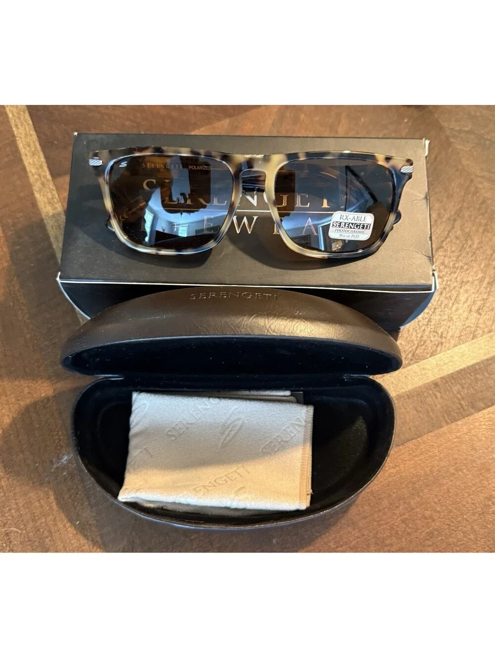 $350 SERENGETI 8327 Sunglasses CARLO LARGE Mossy Tortoise Drivers NEW Italy
